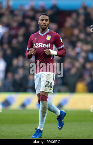 Jonathan Kodjia de Aston Villa pendant le match de championnat Sky Bet entre Aston Villa et de Leeds United à Villa Park, Birmingham, Angleterre le 23 déc. Banque D'Images