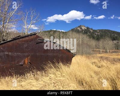 John Frazer Grange dans Golden Gate State Park Colorado Banque D'Images