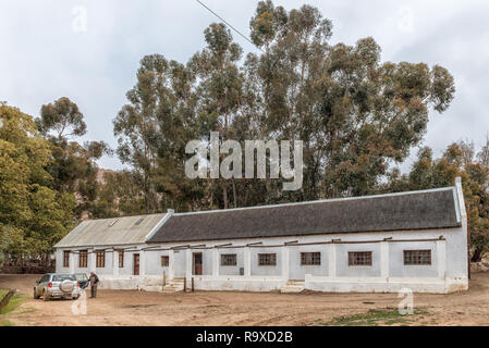 WUPPERTHAL, AFRIQUE DU SUD, le 27 août 2018 : l'usine de chaussures de Wupperthal historique dans les montagnes de Cederberg la Province du Cap Occidental Banque D'Images