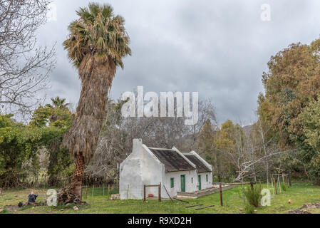 WUPPERTHAL, AFRIQUE DU SUD, le 27 août 2018 : les maisons historiques à Wupperthal dans les montagnes de Cederberg la Province du Cap Occidental Banque D'Images