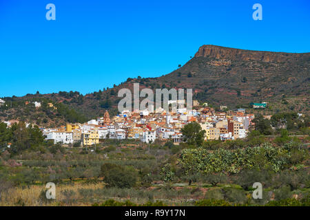 Gatova village de la Sierra Calderona d'Espagne à Valence Banque D'Images