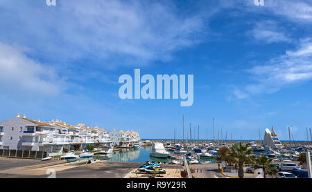 Port Marina las Fuentes Escala à Alcoceber Alcoceber de castellon espagne également Banque D'Images