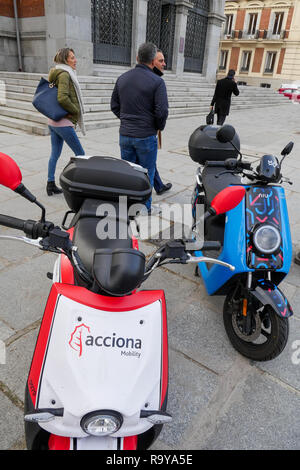 Motosharing, Madrid, Espagne Banque D'Images