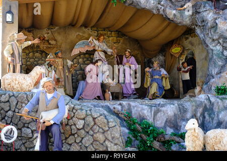 Malte GC, Valletta, UE, Méditerranée, Ile, Histoire de la Seconde Guerre mondiale, destination, Tourisme, Noël, scène de la Crimée, Nativité, Christianisme, Christ. Banque D'Images