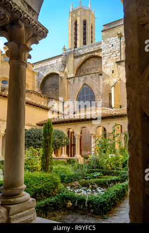 Cloître Saint-sauveur dans la cathédrale à Aix-en-Provence, joyaux cachés de la France Banque D'Images