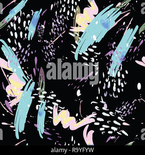 Résumé Contexte de vacances aquarelle taché d'éclaboussures dans des tons pastel. Belle texture abstrait fashion style 80 x Memphis Banque D'Images