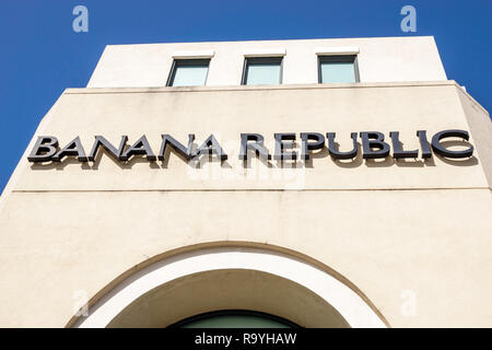 Fort ft. Lauderdale Florida,Pembroke Pines,boutiques du centre commercial Pembroke Gardens,Banana Republic,magasin de vêtements,extérieur,FL181222110 Banque D'Images