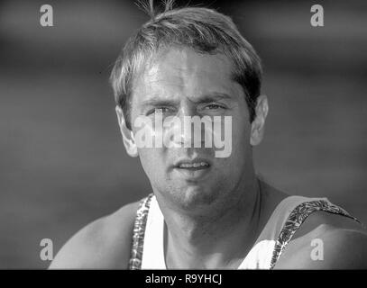 Henley, Berkshire, Angleterre, Matthew Pinsent, Gauche Droite, Steve Redgrave, Leander Boathouse, Steve Redgrave, [crédit obligatoire Peter Spurrier/Intersport Images] Banque D'Images