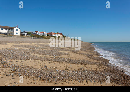 Vue sur la plage, Aldeburgh, Suffolk, Angleterre, Royaume-Uni Banque D'Images