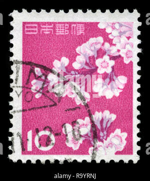 Timbre-poste du Japon dans la faune, la flore et le patrimoine culturel série émise en 1961 Banque D'Images