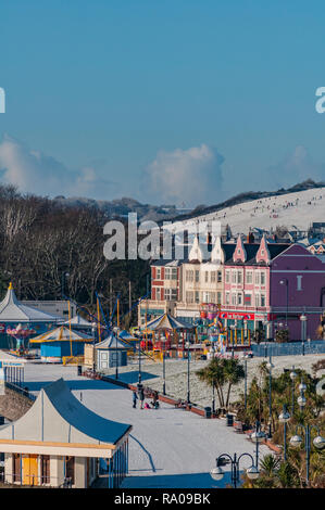 Neige sur l'île de Barry Décembre 2010 Credit : Phillip Roberts Banque D'Images