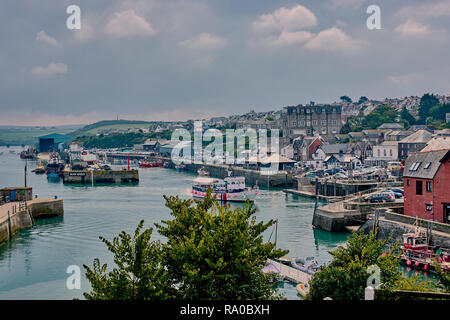 Padstow, Cornwall, Angleterre - 05 octobre 2018 : Le port du petit village dans le Nord de Padstow Cornwall, Angleterre. Banque D'Images