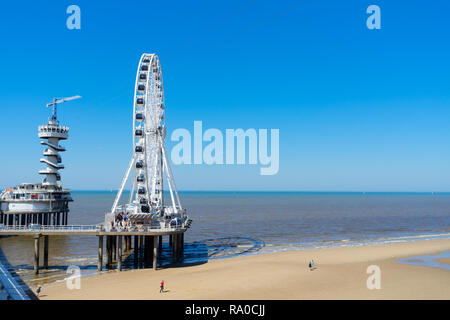 La plage de Scheveningen, à La Haye Banque D'Images