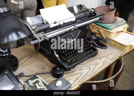 L'usine d'Oskar Schindler Museum, dit la triste histoire de l'expérience de la guerre juive sous occupation nazie DURANT LA SECONDE GUERRE MONDIALE11, à Cracovie, Pologne Banque D'Images