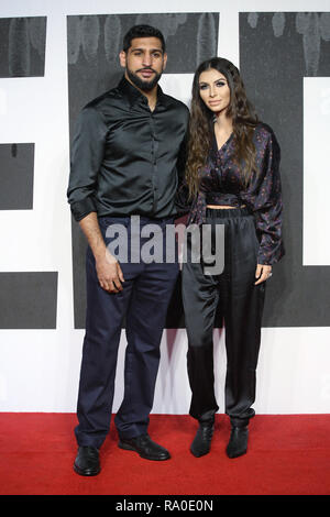 Creed II Première européenne tenue à la BFI Imax - Arrivées en vedette : Amir Khan, Faryal Makhdoom Où : London, Royaume-Uni Quand : 28 Nov 2018 Credit : Lia Toby/WENN.com Banque D'Images