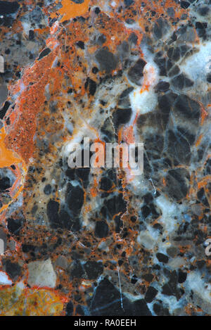 Orange gris en texture. bon macro des matériaux composites. Banque D'Images