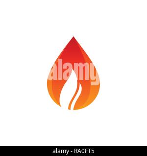 Graphique vectoriel de la flamme Illustration de Vecteur