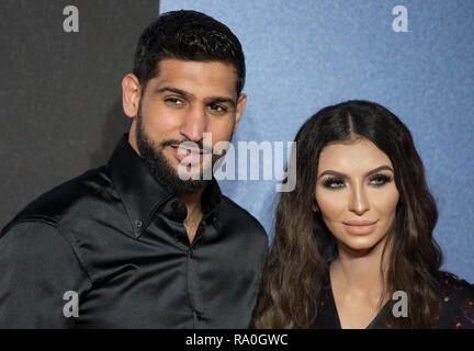 Creed II Première européenne Tapis Rouge Les arrivées à BFI Imax, Southbank, Londres. En vedette : Amir Khan, Faryal Makhdoom Où : London, Royaume-Uni Quand : 28 novembre 2018 Source : WENN.com Banque D'Images