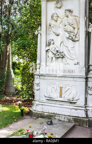 Tombe du compositeur Franz Schubert Banque D'Images