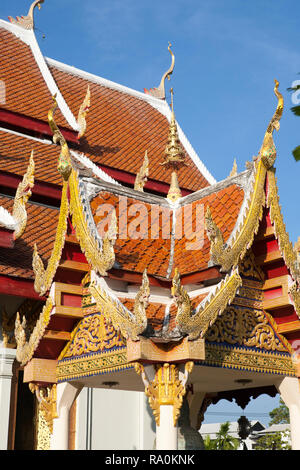 Temple Wat Pra Singh, Chiang Mai, Thaïlande Banque D'Images