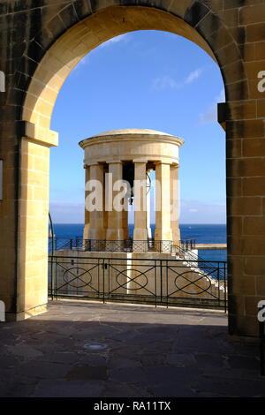 Siège Bell Memorial Malte Grand Harbour Banque D'Images