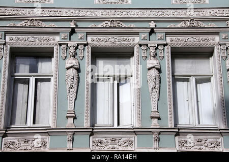 Bâtiment de style Art nouveau sur Aghmashenebi Avenue à Tbilissi Banque D'Images