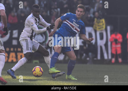 Turin, Italie. 29 Décembre, 2018. Albin Ekdal (UC Sampdoria) au cours de la série d'un match de football entre la Juventus et l'UC Sampdoria de Allianz Stadium le 29 décembre 2018 à Turin, Italie. Crédit : FABIO ANNEMASSE/Alamy Live News Banque D'Images