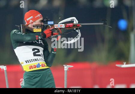 Firo : Biathlon Biathlon 29.12.2018, JOKA sur Schalke, Benedikt Doll, l'Allemagne, dans le monde d'utilisation | Banque D'Images