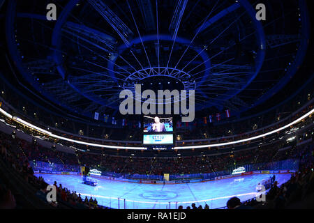 Prague, République tchèque. Le 11 mai, 2015. Der Eishockey-WM 2015, am 11 mai 2015, im Prag, République tchèque. Gegen Deutschland Österreich, 2:3. *** *** Local Caption O2 Arena en 2015 Championnat du monde de hockey 2009 match entre l'Allemagne contre l'Autriche à l'O2 Arena de Prague, République tchèque, le 11 mai 2015. Credit : Slavek Ruta/ZUMA/Alamy Fil Live News Banque D'Images