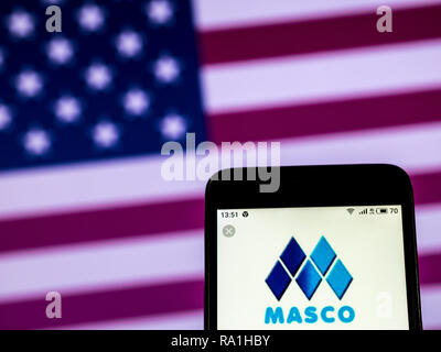 Kiev, Ukraine. Dec 29, 2018. Logo de l'entreprise Fabrication Masco vu affichée sur smart phone Crédit : Igor Golovniov SOPA/Images/ZUMA/Alamy Fil Live News Banque D'Images