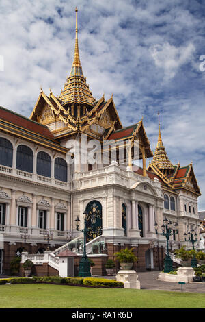 Chakri Maha Prasat au Grand Palace, Bangkok, Thaïlande. Banque D'Images