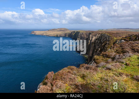 Vue depuis le Belvédère, l'extrémité nord de l'île de Skye, Écosse Banque D'Images