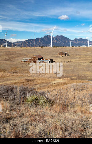 Denver, Colorado - Le Lindsay Ranch dans les Rocky Flats National Wildlife Refuge,. Le ranch a fonctionné jusqu'en 1951 lorsque le gouvernement a acheté à cons Banque D'Images