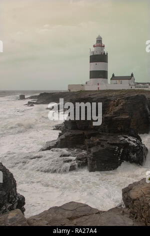 Hook Lighthouse, Wexford, Irlande Banque D'Images