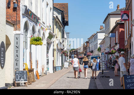 Artère principale, Woodbridge, Suffolk, Angleterre, Royaume-Uni Banque D'Images