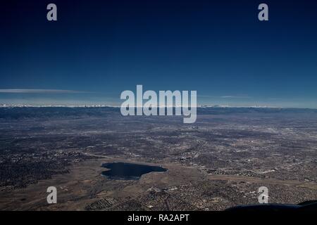 En survolant les Rocheuses du Colorado en Arizona Banque D'Images