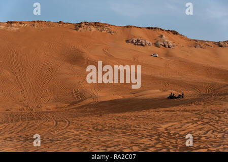 Big Red et Rock Rose, Sharjah, Emirats Arabes Unis, le 28 décembre 2018, hors-piste est l'un des plus attraction dans les Émirats arabes unis et l'ar Banque D'Images