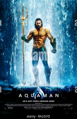 Aquaman (2018) réalisé par James Wan avec Jason Momoa, ambre entendu, Nicole Kidman et Randall Park. Arthur Curry découvre qu'il est le roi de l'Atlantide aussi connu comme Aquaman. Banque D'Images