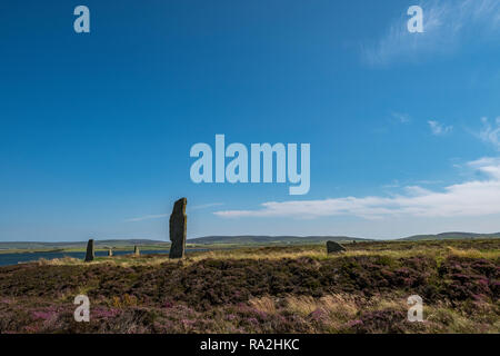 L'anneau de Shetlands, un monument néolithique et une partie de l'Orkney Site du patrimoine mondial de l'époque néolithique dans les îles Orkney de l'Ecosse Banque D'Images