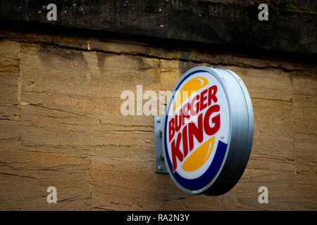 Burger King signer sur place, une chaîne mondiale d'hamburger de restauration rapide fondée en 1953 Banque D'Images