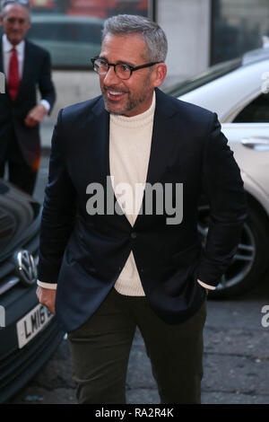 Steve Carell se rendant sur BBC Radio 2 Studios pour promouvoir son nouveau film 'Bienvenue à Marween' - Londres avec : Steve Carell Où : London, Royaume-Uni Quand : 30 novembre 2018 Source : WENN.com Banque D'Images