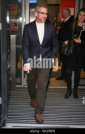 Steve Carell se rendant sur BBC Radio 2 Studios pour promouvoir son nouveau film 'Bienvenue à Marween' - Londres avec : Steve Carell Où : London, Royaume-Uni Quand : 30 novembre 2018 Source : WENN.com Banque D'Images