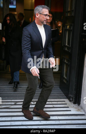 Steve Carell se rendant sur BBC Radio 2 Studios pour promouvoir son nouveau film 'Bienvenue à Marween' - Londres avec : Steve Carell Où : London, Royaume-Uni Quand : 30 novembre 2018 Source : WENN.com Banque D'Images