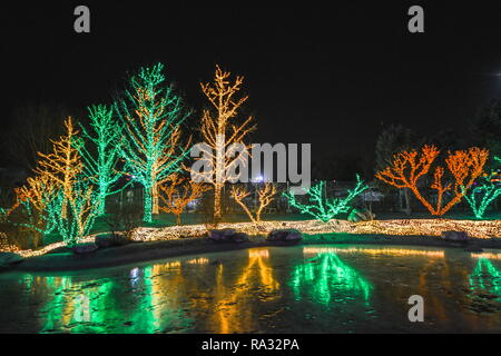 Beijing, Beijing, Chine. 31 Dec, 2018. Beijing, Chine-La Solana Lights Festival a lieu à la Solana Shopping Mall, à Beijing, en Chine. Crédit : SIPA Asie/ZUMA/Alamy Fil Live News Banque D'Images