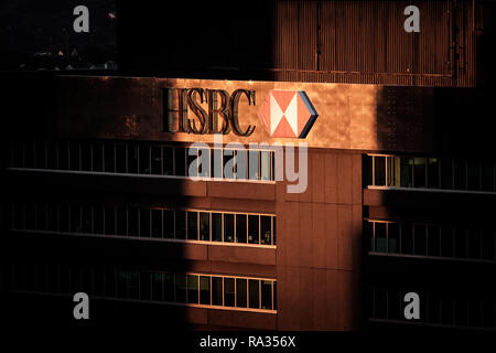 Auckland, Nouvelle-Zélande. 25Th Dec 2018. Logo de la HSBC banque multinationale vu à Auckland, en Nouvelle-Zélande. Credit : Hendrik Osula SOPA/Images/ZUMA/Alamy Fil Live News Banque D'Images