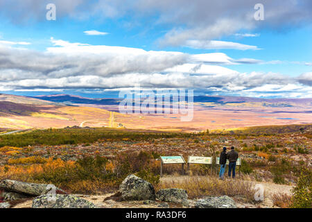 Dans un magnifique paysage touristique dans le nord de l'Alaska aux Etats-Unis Banque D'Images