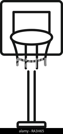 Icône de tour de basket-ball. Tour de basket-ball l'icône Contour vectoriel pour le web design isolé sur fond blanc Illustration de Vecteur