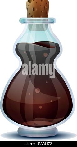 L'icône de vinaigre de vin rouge. Caricature de vinaigre de vin rouge icône vecteur pour la conception web isolé sur fond blanc Illustration de Vecteur