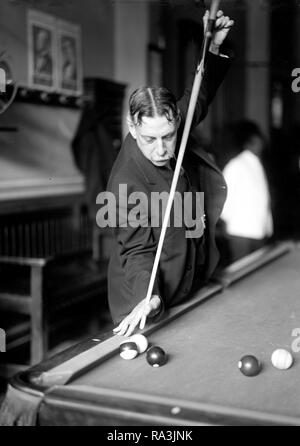 Champion du monde Billard Dvd Alfredo de Oro ca. 1914 Banque D'Images