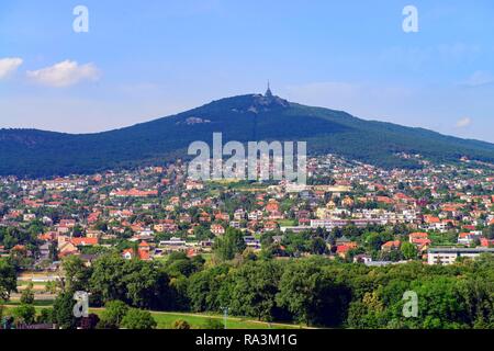 Vue de la Ville Haute à la Ville Basse, quartier du château, Nitra, Slovaquie, Neutra Banque D'Images